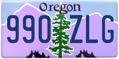 OR license plate 990ZLG