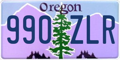 OR license plate 990ZLR