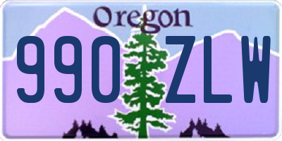 OR license plate 990ZLW
