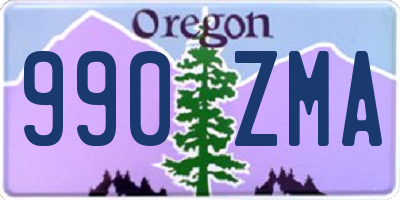 OR license plate 990ZMA