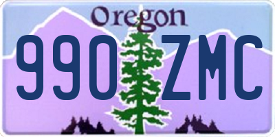 OR license plate 990ZMC