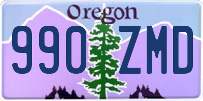 OR license plate 990ZMD