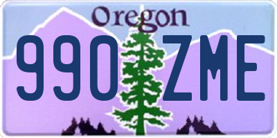 OR license plate 990ZME