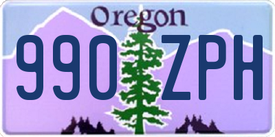 OR license plate 990ZPH