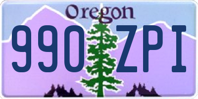 OR license plate 990ZPI