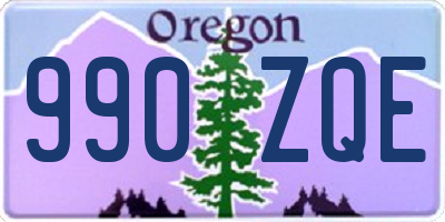 OR license plate 990ZQE