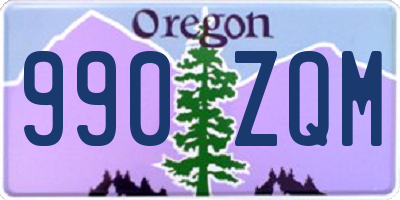 OR license plate 990ZQM