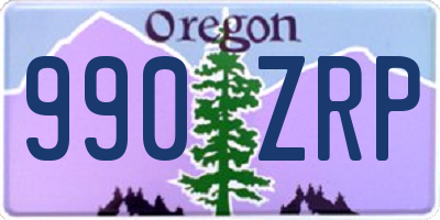 OR license plate 990ZRP