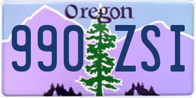 OR license plate 990ZSI