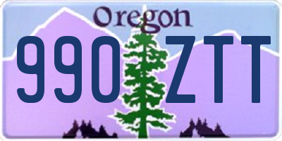 OR license plate 990ZTT