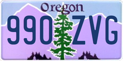 OR license plate 990ZVG