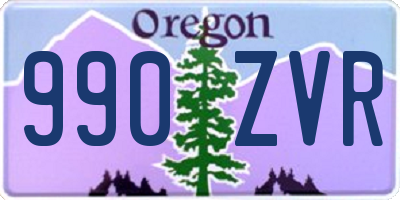 OR license plate 990ZVR