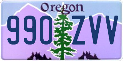 OR license plate 990ZVV