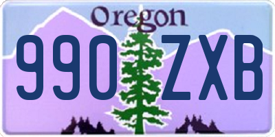 OR license plate 990ZXB