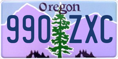 OR license plate 990ZXC