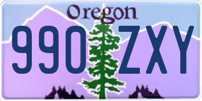 OR license plate 990ZXY