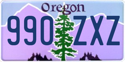 OR license plate 990ZXZ