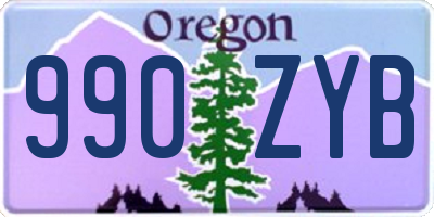 OR license plate 990ZYB
