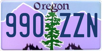 OR license plate 990ZZN