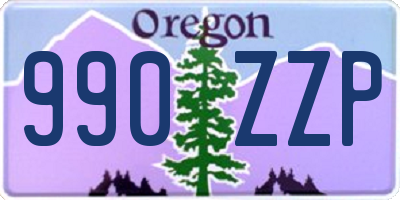 OR license plate 990ZZP