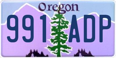 OR license plate 991ADP