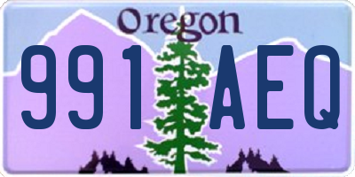 OR license plate 991AEQ