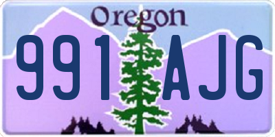 OR license plate 991AJG