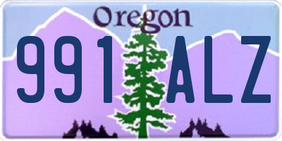 OR license plate 991ALZ