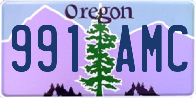 OR license plate 991AMC