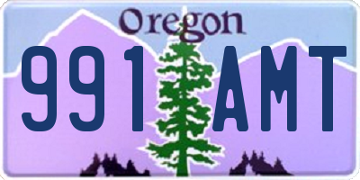 OR license plate 991AMT