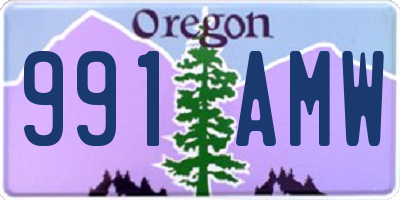 OR license plate 991AMW