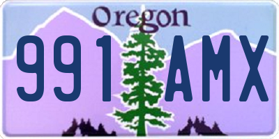 OR license plate 991AMX