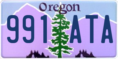 OR license plate 991ATA