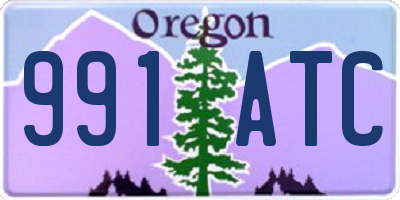 OR license plate 991ATC