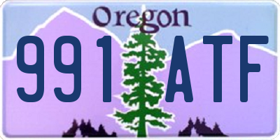 OR license plate 991ATF