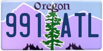 OR license plate 991ATL