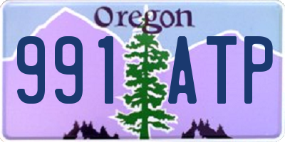 OR license plate 991ATP