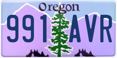 OR license plate 991AVR