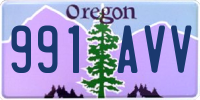 OR license plate 991AVV