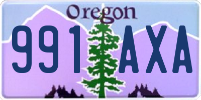 OR license plate 991AXA
