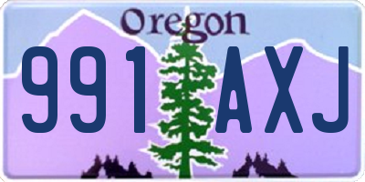 OR license plate 991AXJ