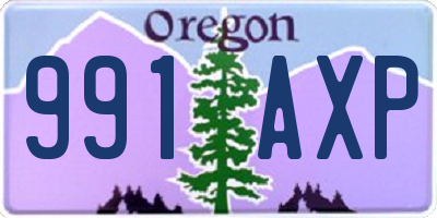 OR license plate 991AXP