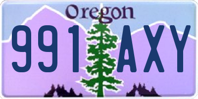 OR license plate 991AXY
