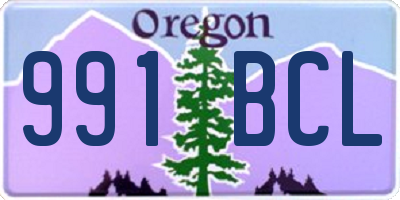 OR license plate 991BCL