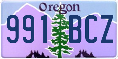 OR license plate 991BCZ