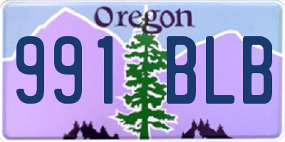 OR license plate 991BLB