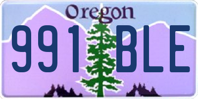 OR license plate 991BLE