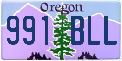 OR license plate 991BLL