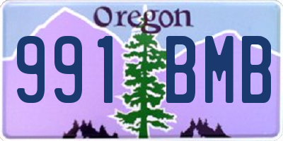 OR license plate 991BMB