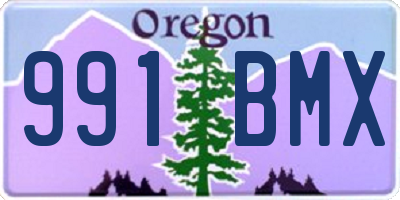 OR license plate 991BMX